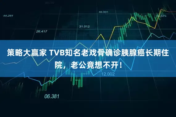 策略大赢家 TVB知名老戏骨确诊胰腺癌长期住院，老公竟想不开！