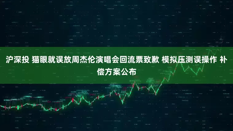 沪深投 猫眼就误放周杰伦演唱会回流票致歉 模拟压测误操作 补偿方案公布